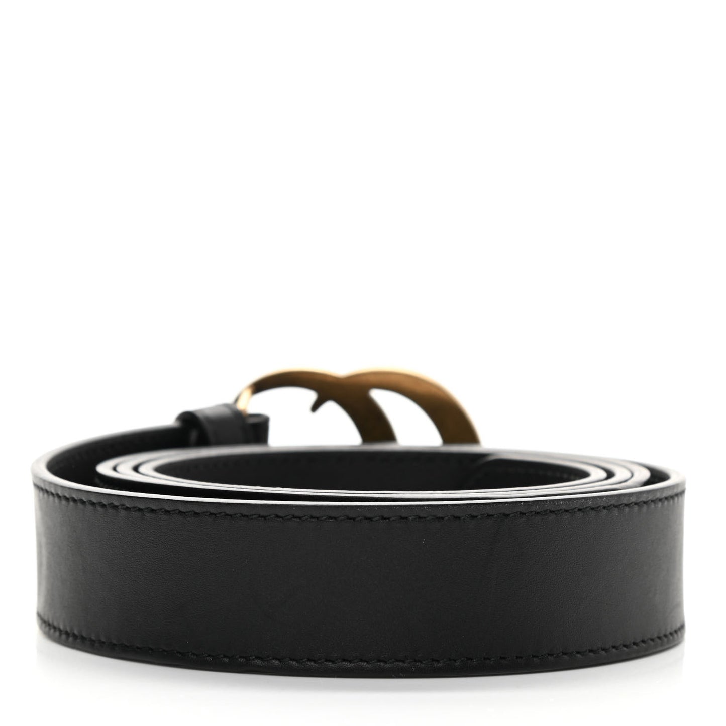 Moon Calfskin Double G 30mm Belt 110 44 Black