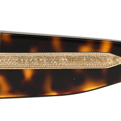 Gucci Snakeskin Acetate Square Sunglasses GG0484S Havana 6 of 8