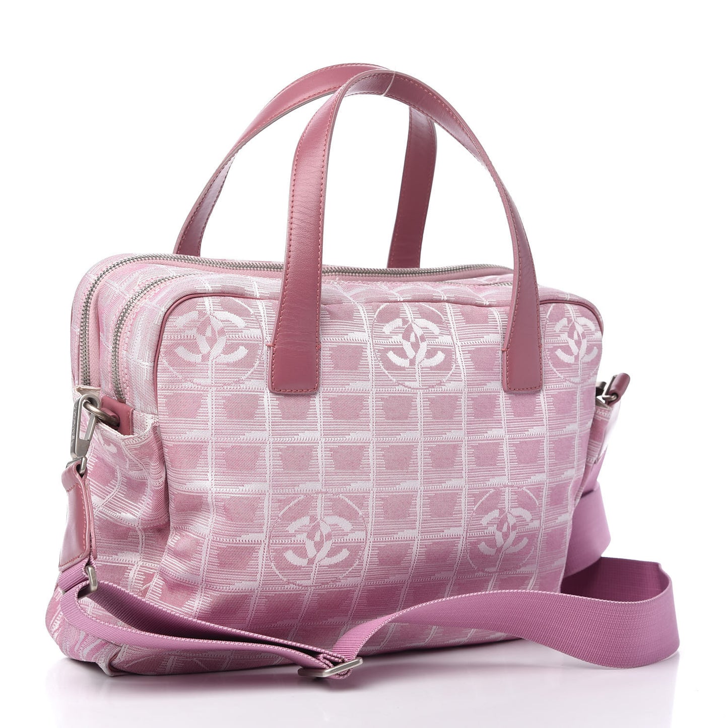 Nylon Small Travel Tote Bag Pink