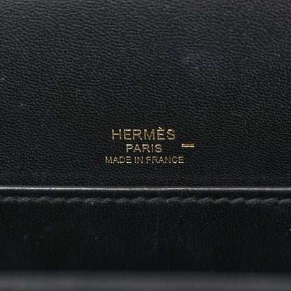 Hermes Lizard Mini Sac Roulis Black 6 of 10