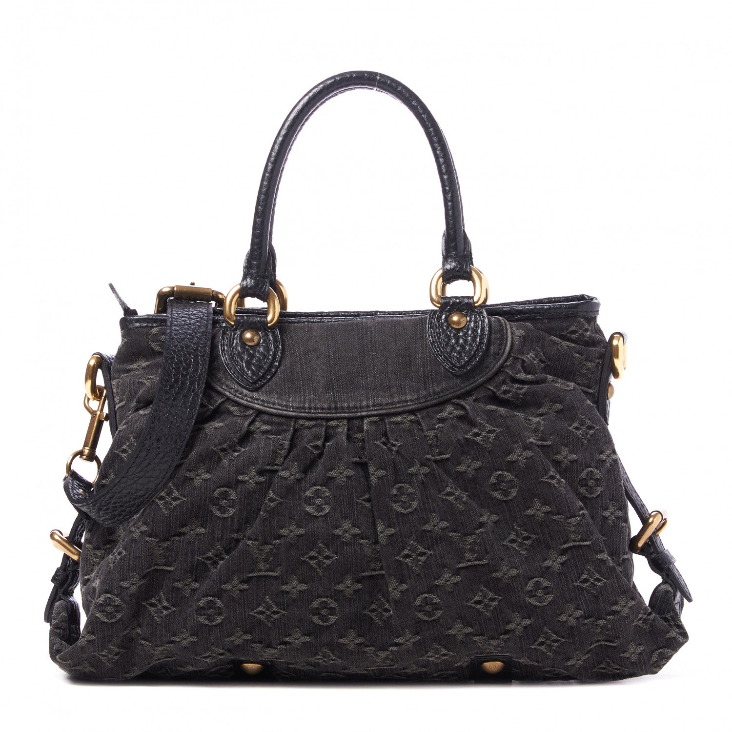 Louis Vuitton Denim Neo Cabby MM Black 1 of 9