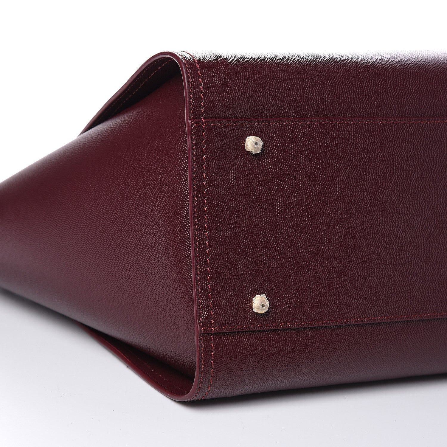 Chanel Caviar Medium Studded Deauville Tote Burgundy 8 of 9