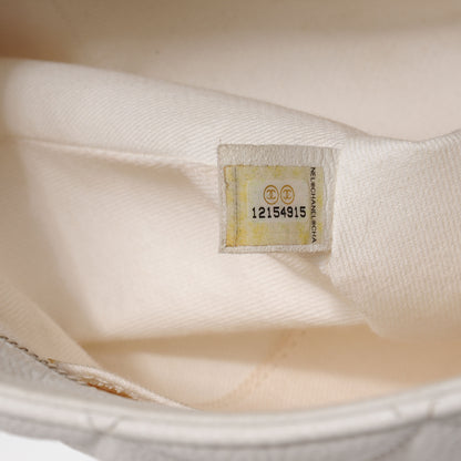 Chanel Caviar Medallion Tote White SHW 6 of 7