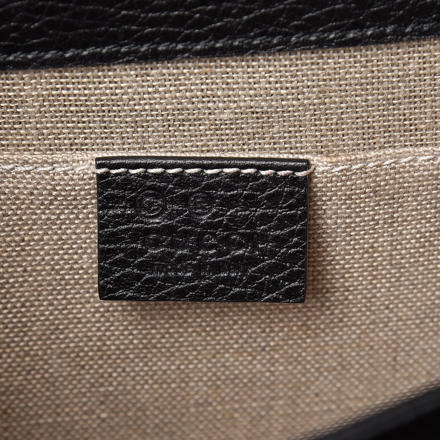 Dollar Calfskin Small Interlocking G Shoulder Bag Black