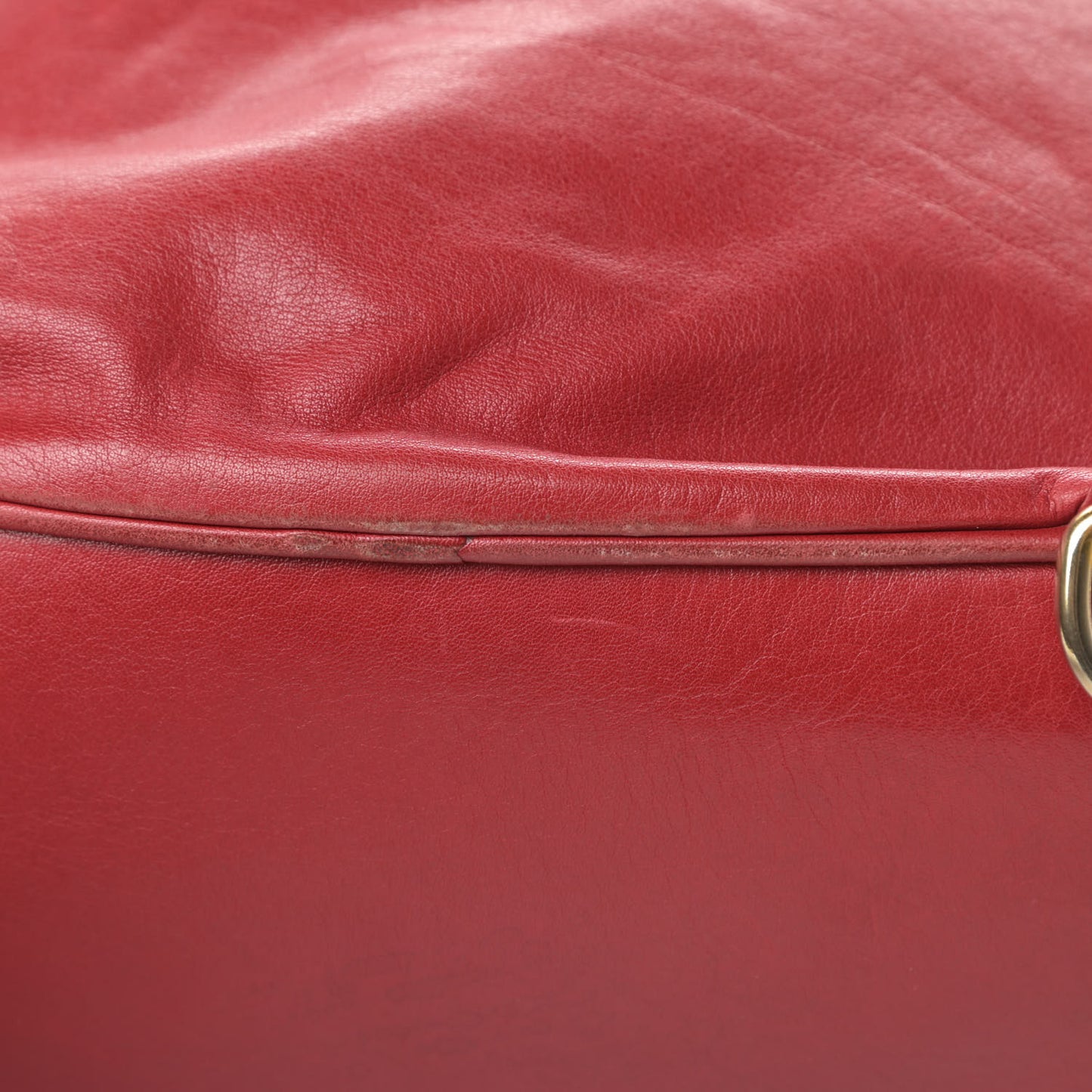 Lambskin CC Drawstring Backpack Red