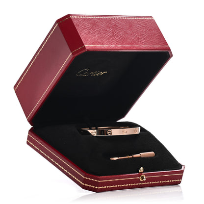 Cartier 18K Pink Gold LOVE Bracelet 18 5 of 5