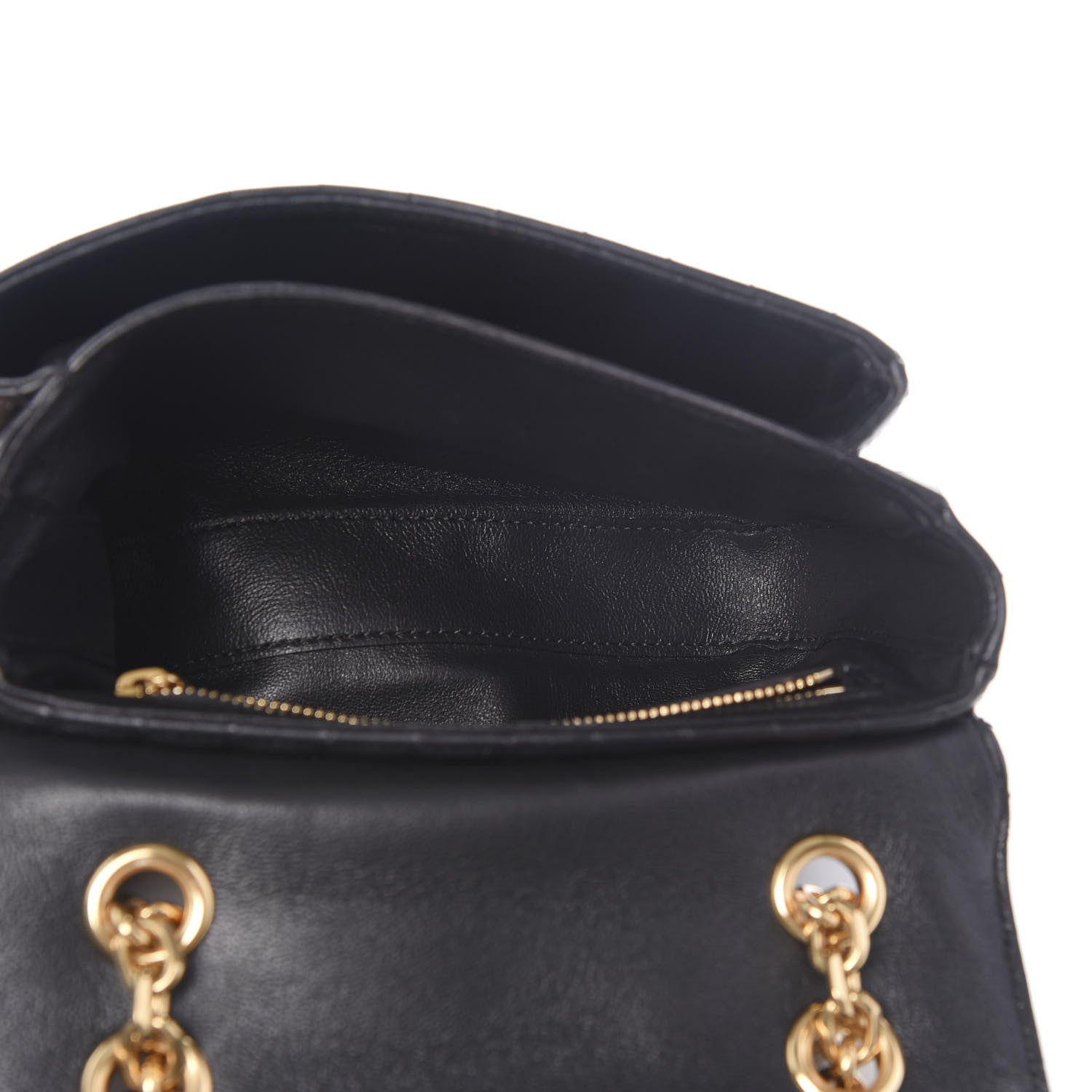 Celine Calfskin Quilted Small C Bag Black 4 of 9