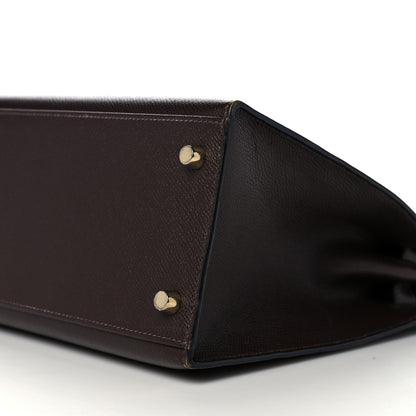 Hermes Epsom Kelly Sellier 32 Chocolate 9 of 13
