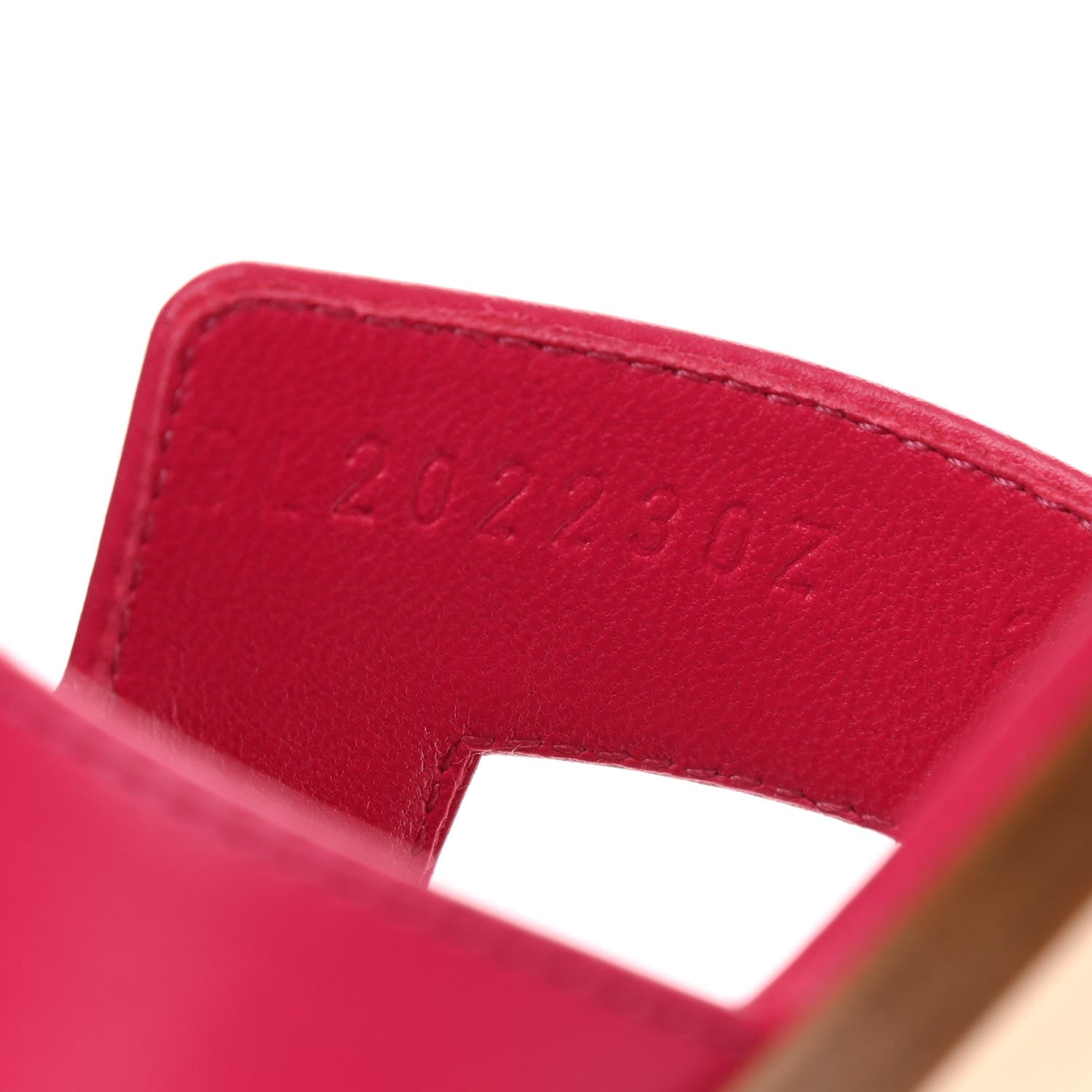Hermes Calfskin Oran Sandals 37 Rose Sorbet 8 of 9