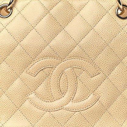 Chanel Caviar Quilted Petit Timeless Tote PTT Beige 8 of 11