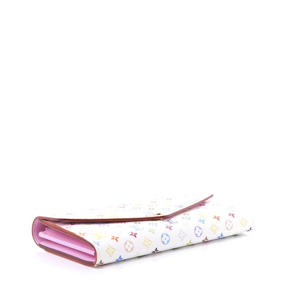 Louis Vuitton Multicolor Sarah Wallet NM White Litchi 3 of 8