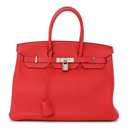 Hermes Togo BIRKIN 35 Rouge Casaque 1 of 14