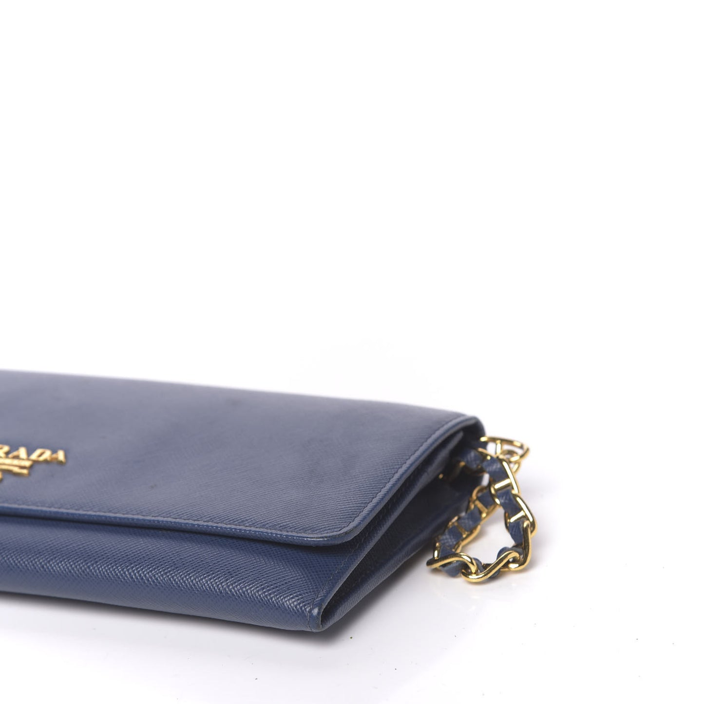 Saffiano Metal Oro Chain Wallet Baltico