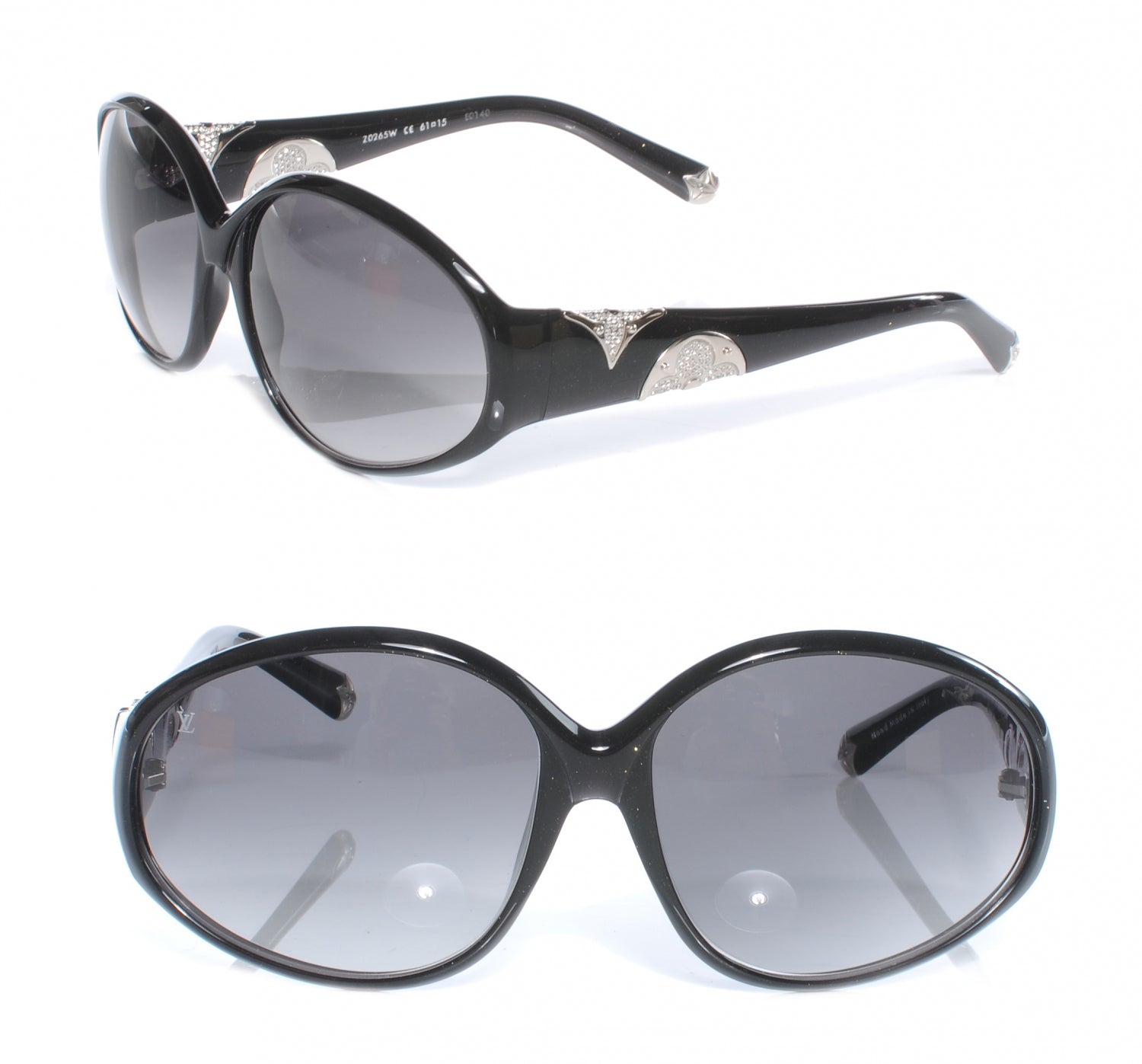Louis Vuitton Iris Sunglasses Black Glitter 1 of 5