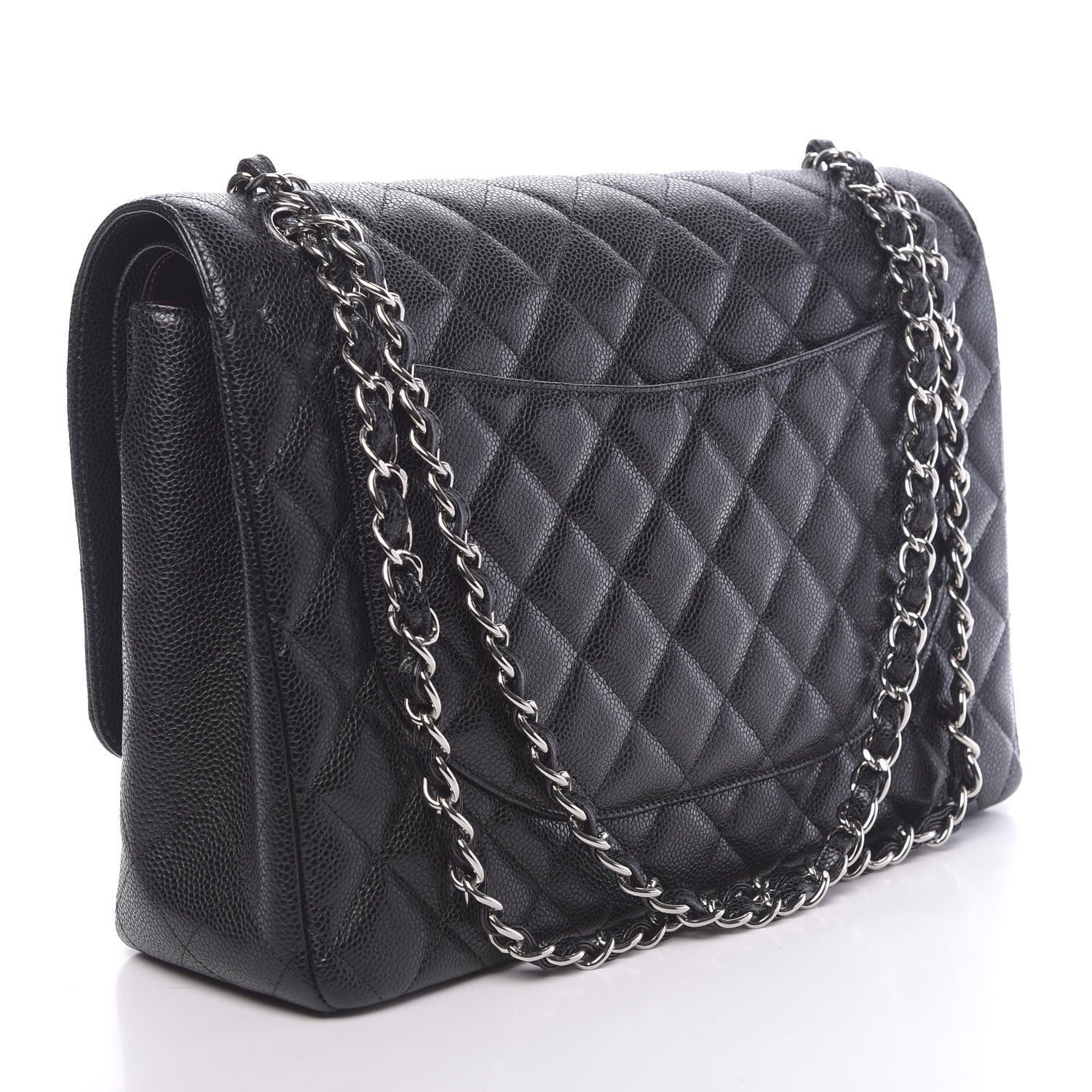 Chanel Caviar Quilted Maxi Double Flap Black 3 of 11