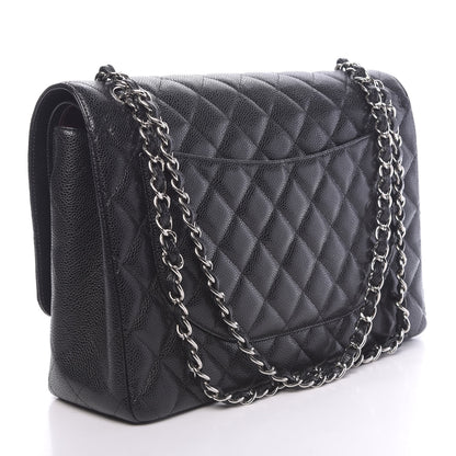 Chanel Caviar Quilted Maxi Double Flap Black 3 of 11