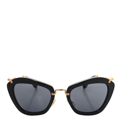 Miu Miu Acetate Metal Cat Eye Sunglasses SMU10N Black 2 of 7