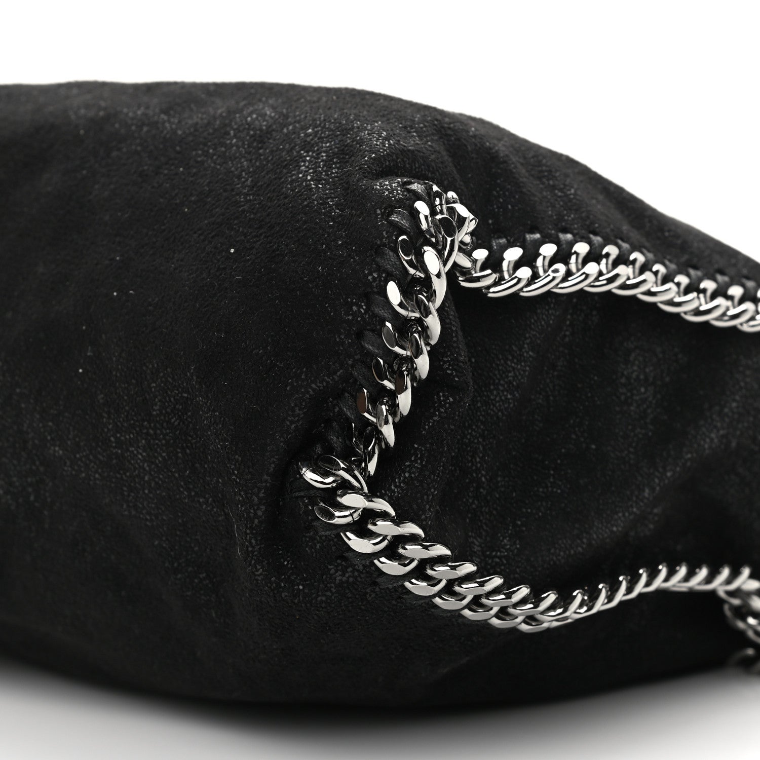Stella McCartney Shaggy Deer Falabella Fold Over Tote Black 9 of 9