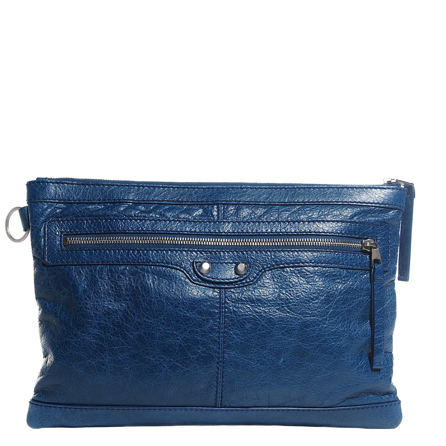 Agneau Arena Classic Hardware Medium Clip Bleu Mineral