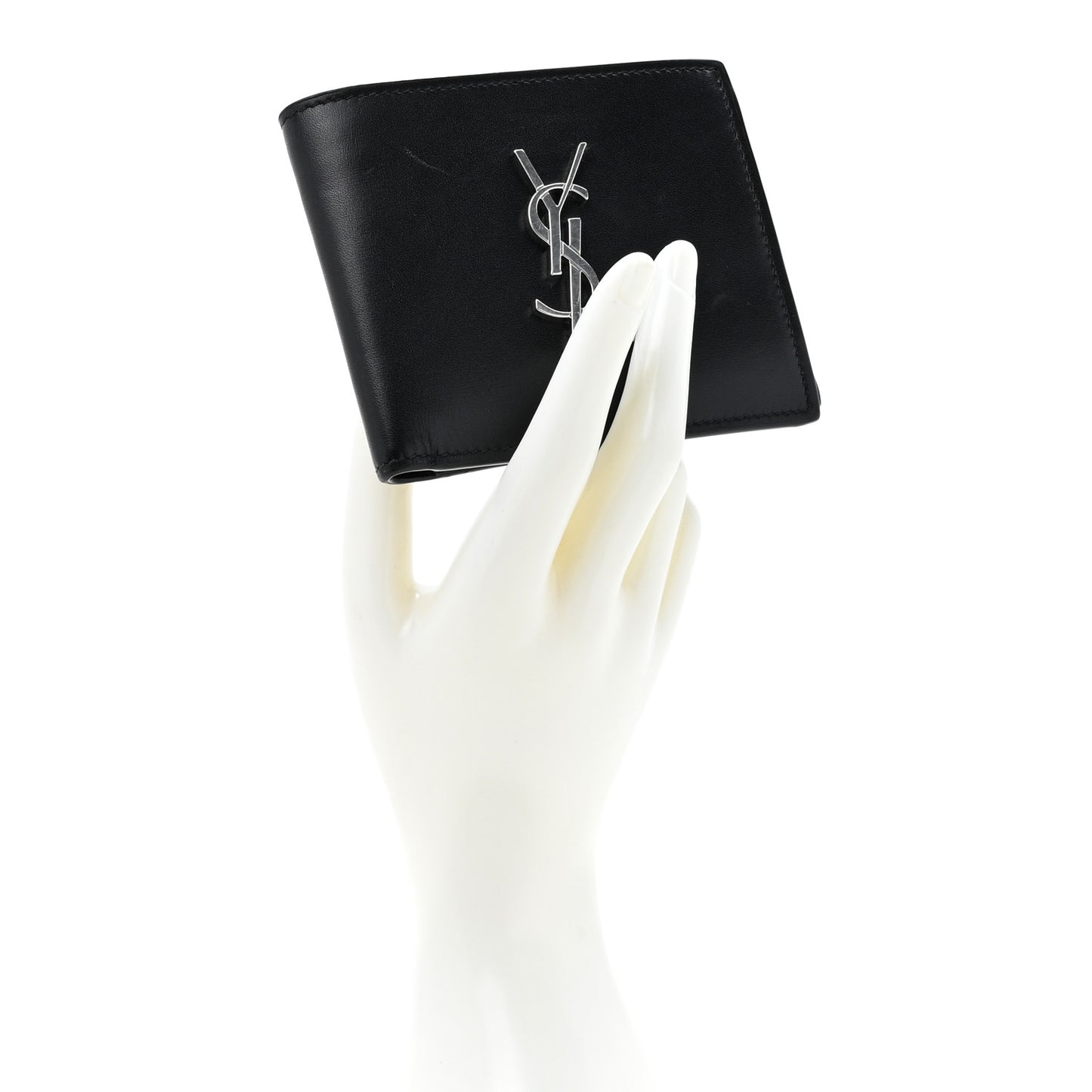 Smooth Calfskin Monogram East West Wallet Black