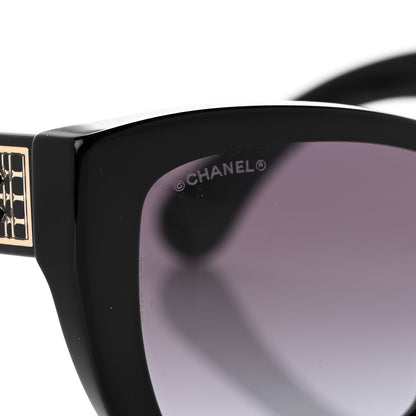 Chanel Acetate Metal Butterfly Sunglasses 71553A Black 7 of 8