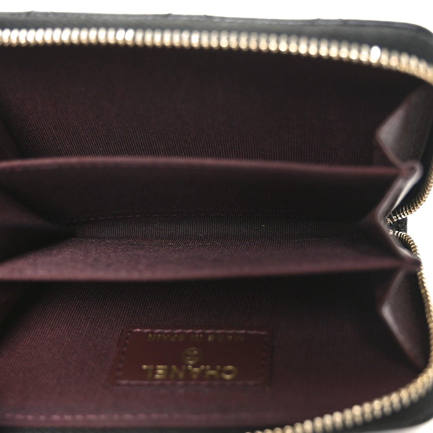 Chanel Caviar Quilted Zip Coin Purse Black 5 of 8
