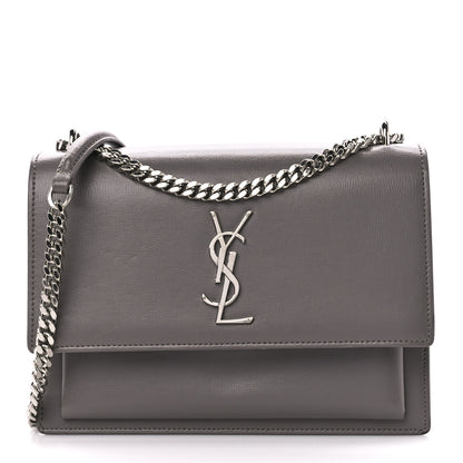Saint Laurent Calfskin Medium Monogram Sunset Fog 1 of 13