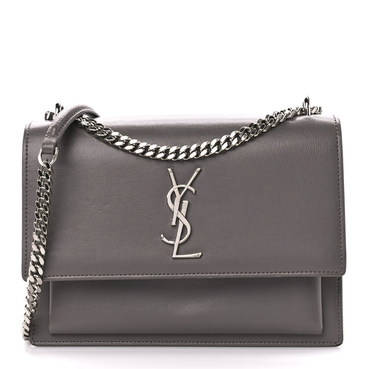 Calfskin Medium Monogram Sunset Fog