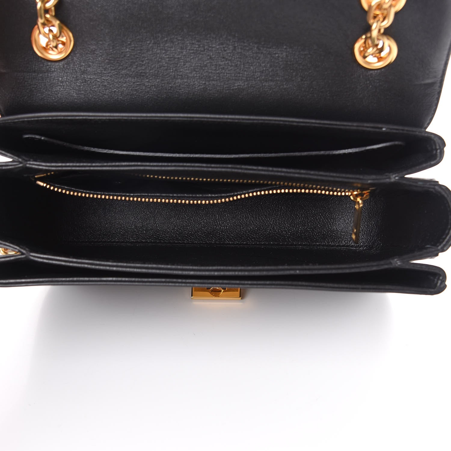 Celine Shiny Calfskin Medium C Bag Black 4 of 9