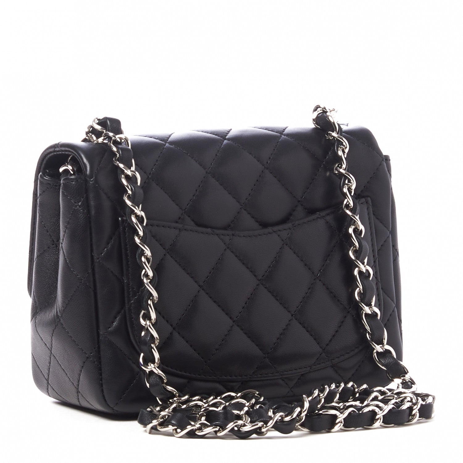 Chanel Lambskin Quilted Mini Square Flap Black 2 of 10