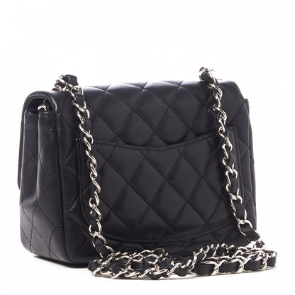 Chanel Lambskin Quilted Mini Square Flap Black 2 of 10