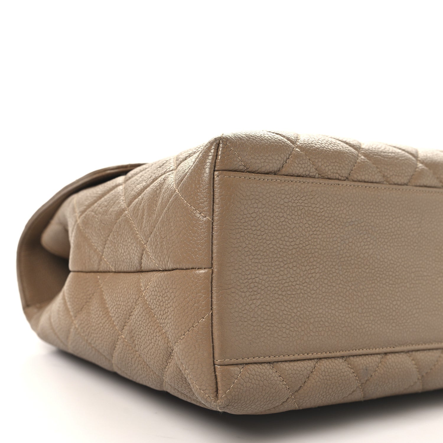 Chanel Caviar Quilted Jumbo Kelly Flap Beige 10 of 11