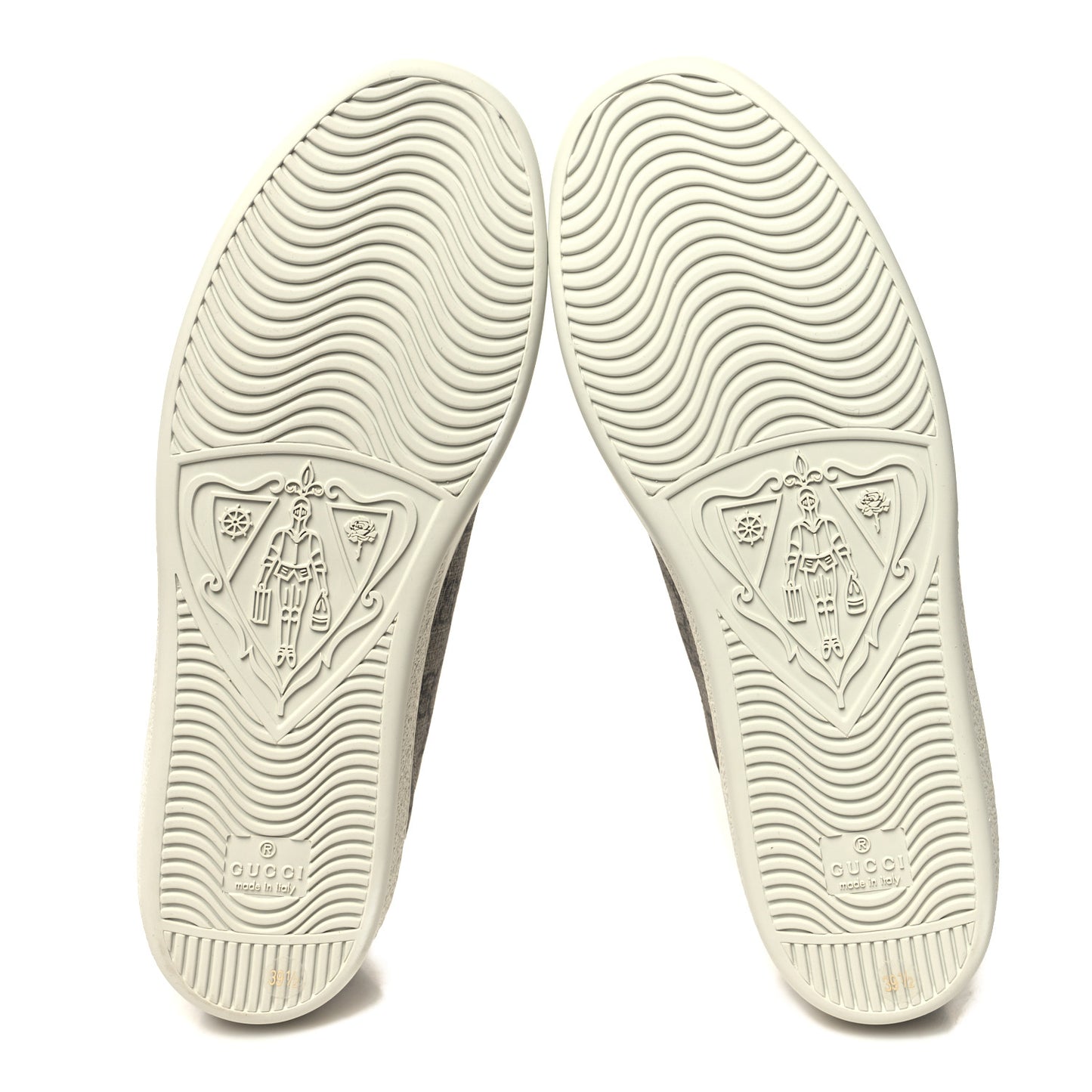 GG Supreme Monogram Fake/Not Womens Ace Sneakers 39.5 Beige New Shamarock Brown Sugar