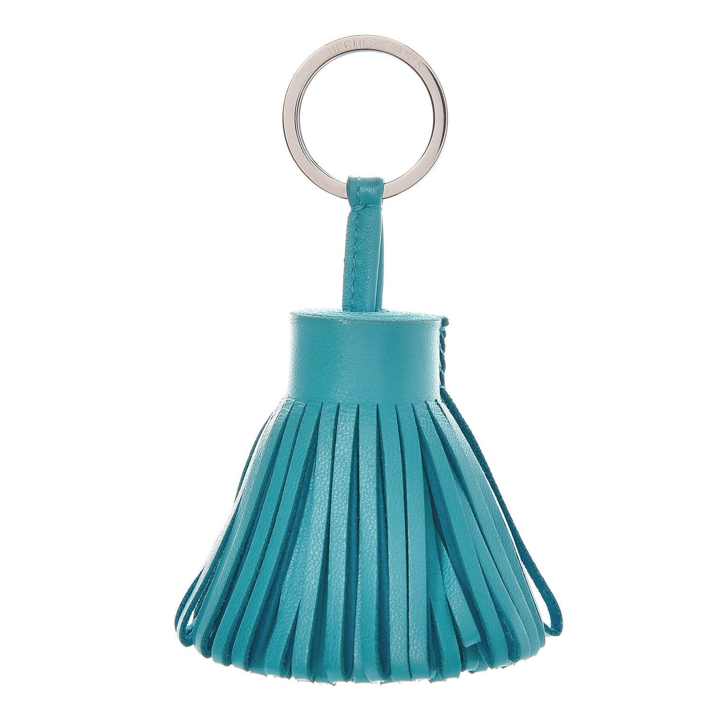 Lambskin Carmen Tassel Key Holder Bleu Azteque