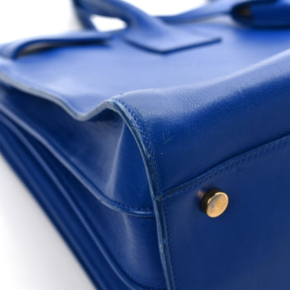 Saint Laurent Calfskin Small Sac De Jour Blue Majorelle 10 of 11