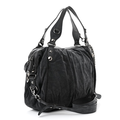 Gucci Suede Icon Bit Large Boston Grey 3 of 10