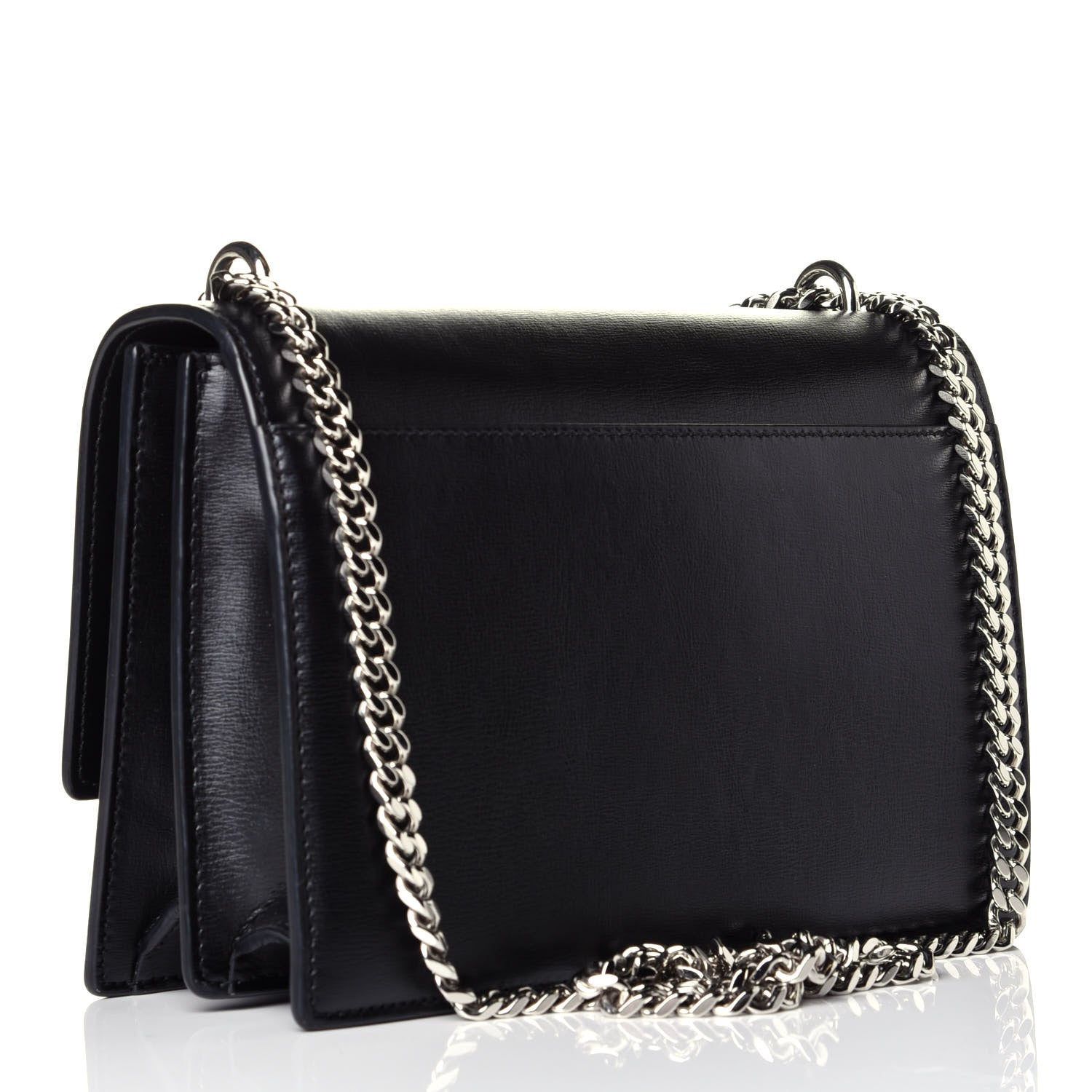 Saint Laurent Calfskin Medium Monogram Sunset Black 3 of 9