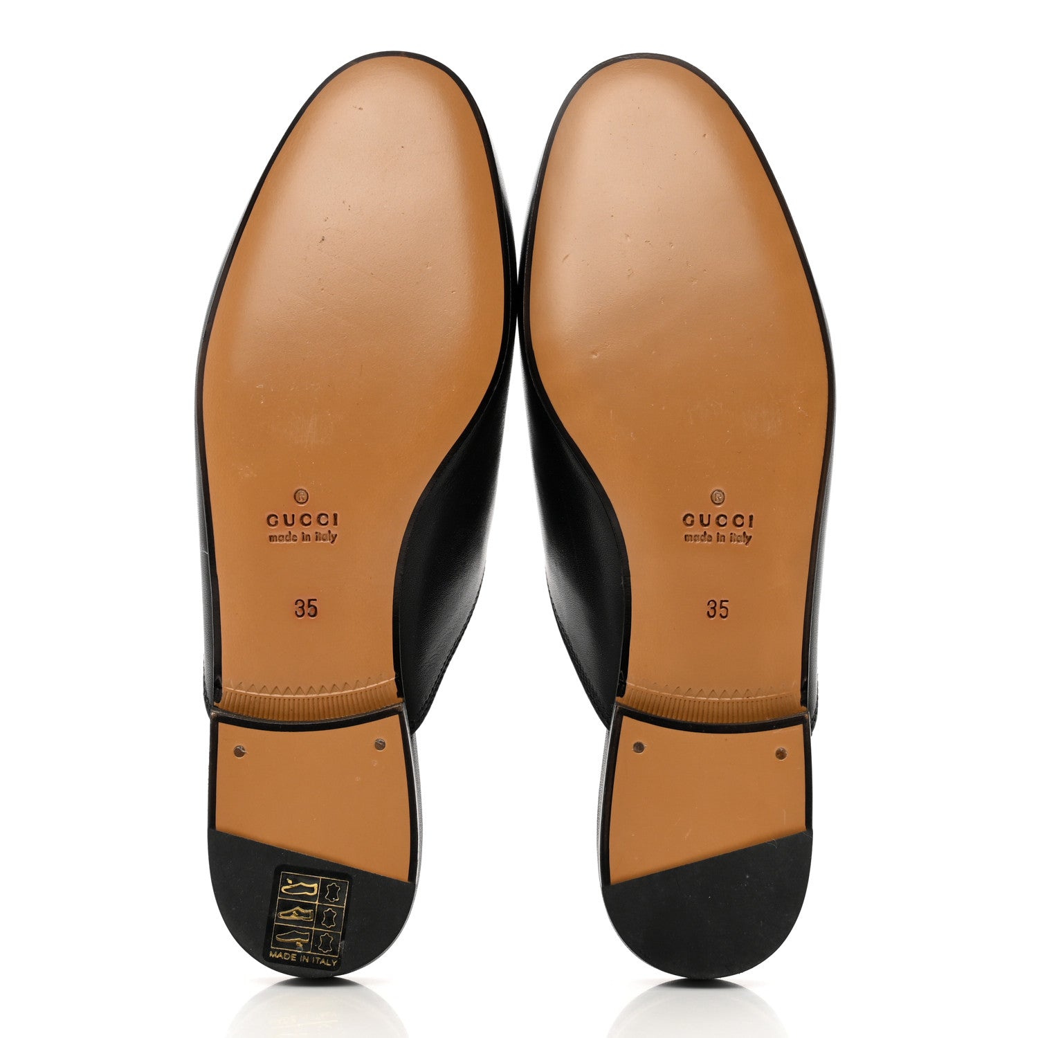 Gucci Calfskin Womens Princetown Slippers 35 Black 5 of 9