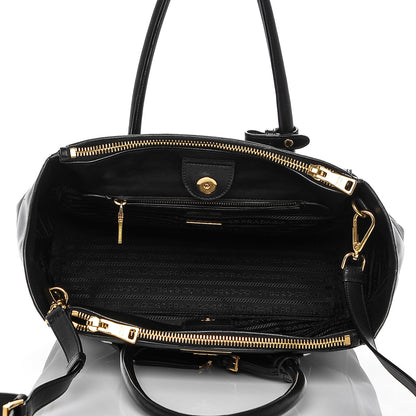 Prada Glace Calf Twin Pocket Tote Nero Black 5 of 6