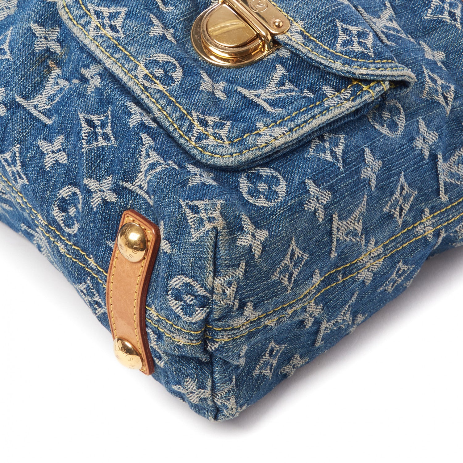 Louis Vuitton Denim Baggy GM Blue 5 of 8