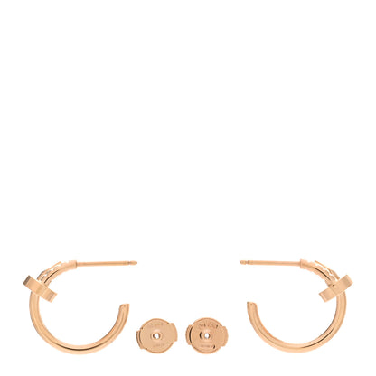 Cartier 18K Pink Gold Juste Un Clou Hoop Earrings 3 of 5
