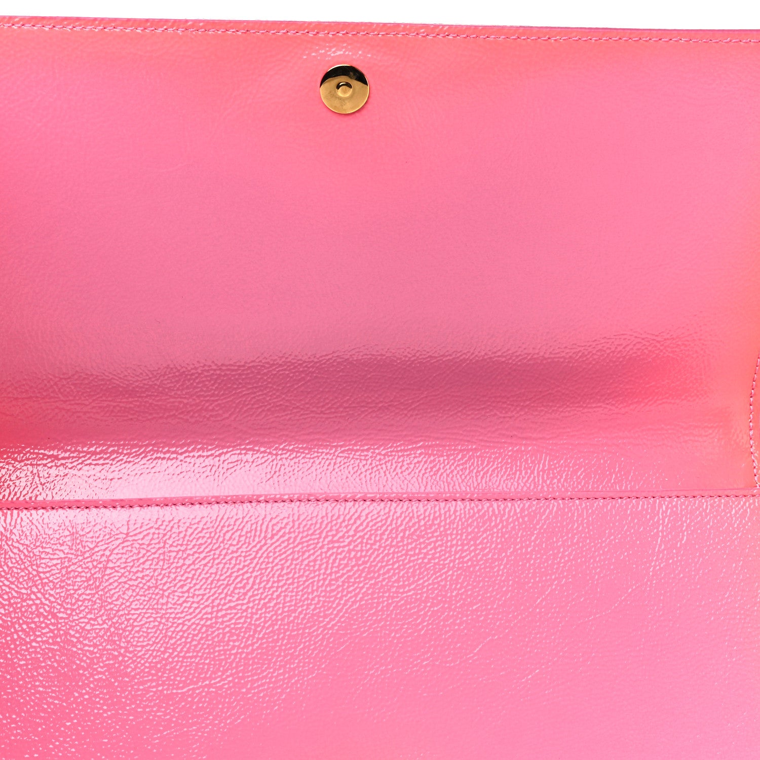 Saint Laurent Textured Patent Monogram Large Belle De Jour Clutch Pink 11 of 12