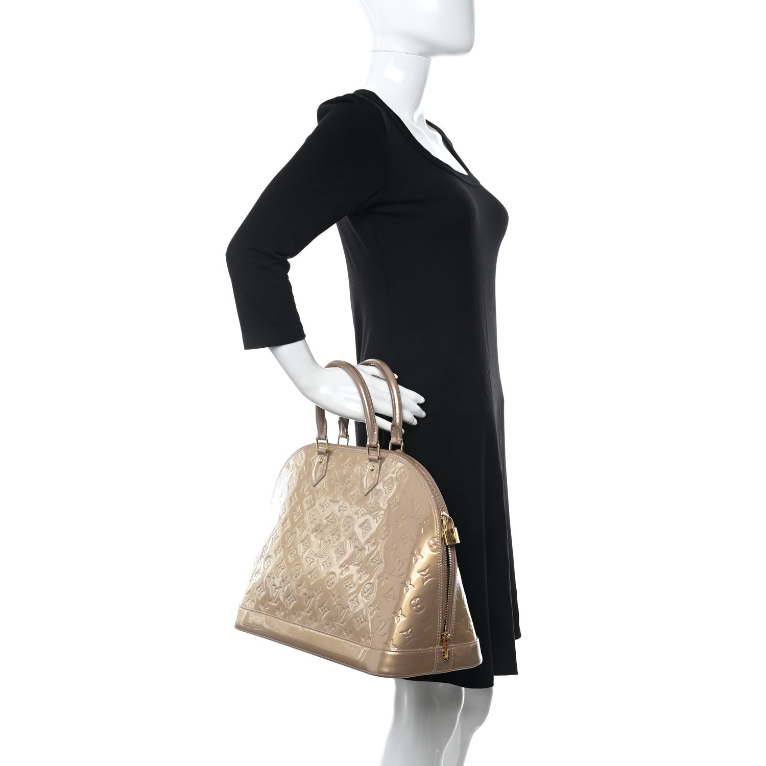 Louis Vuitton Vernis Alma GM Beige Poudre 2 of 10