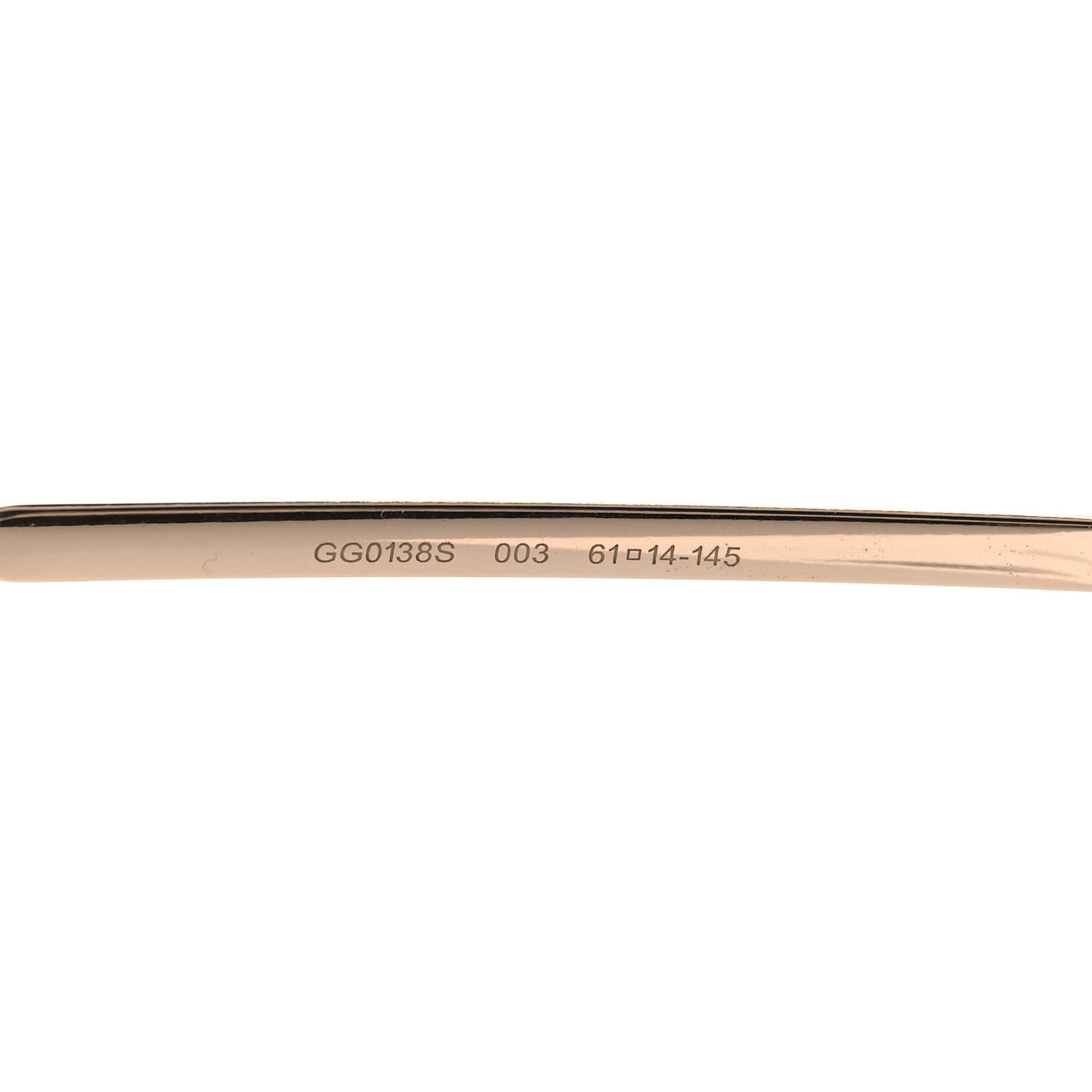 Aviator Eyeglasses GG0138S Gold Black