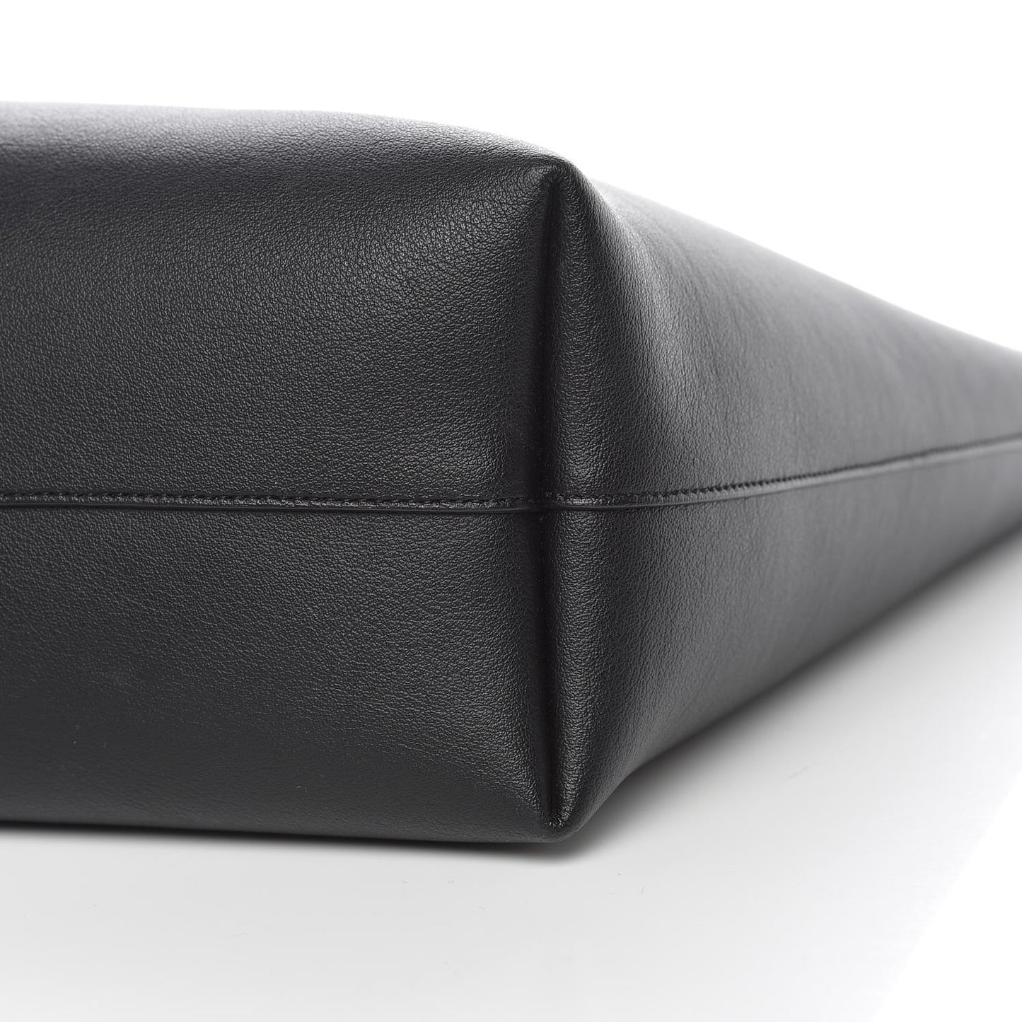 Calfskin Large Shopping Tote Black
