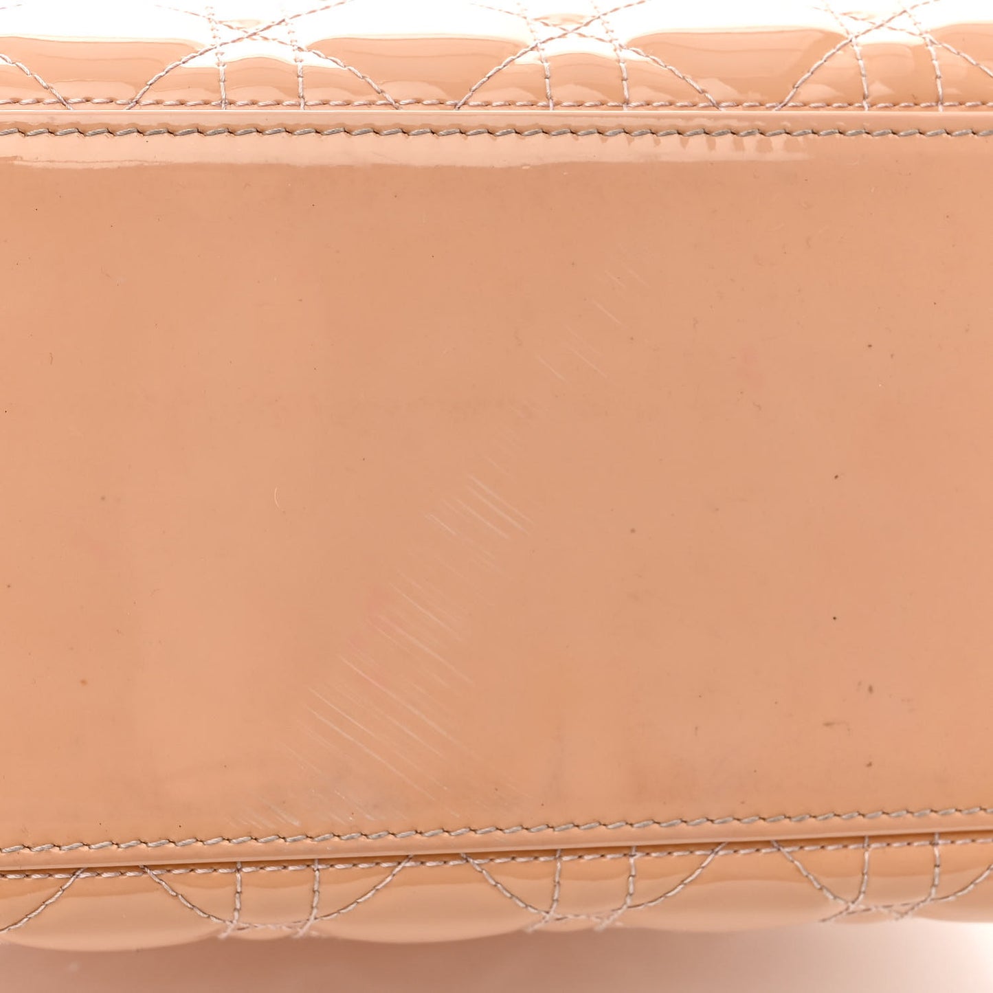 Patent Cannage Medium Lady Dior Rose Clair