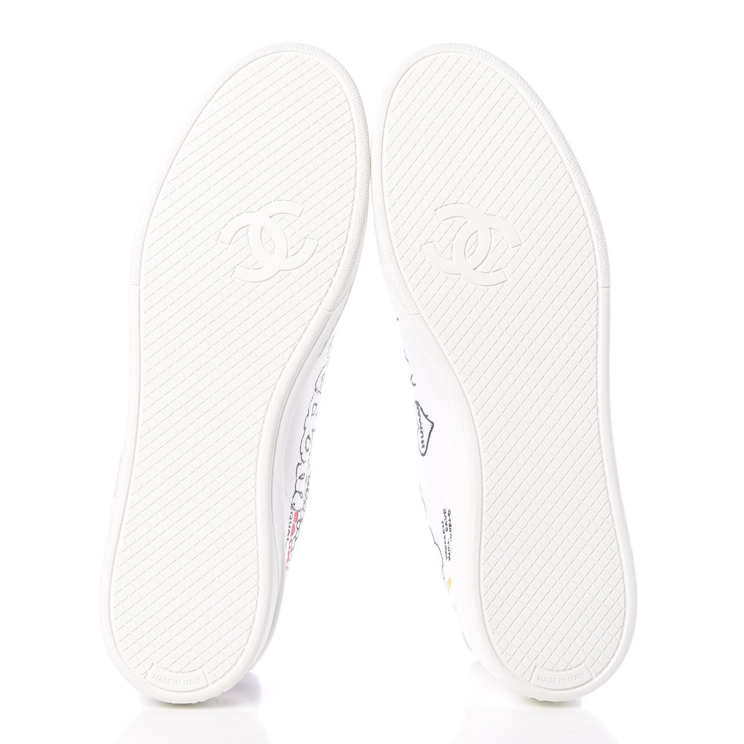 Chanel x Pharrell Williams Mens Canvas Sneakers 43 White 5 of 11
