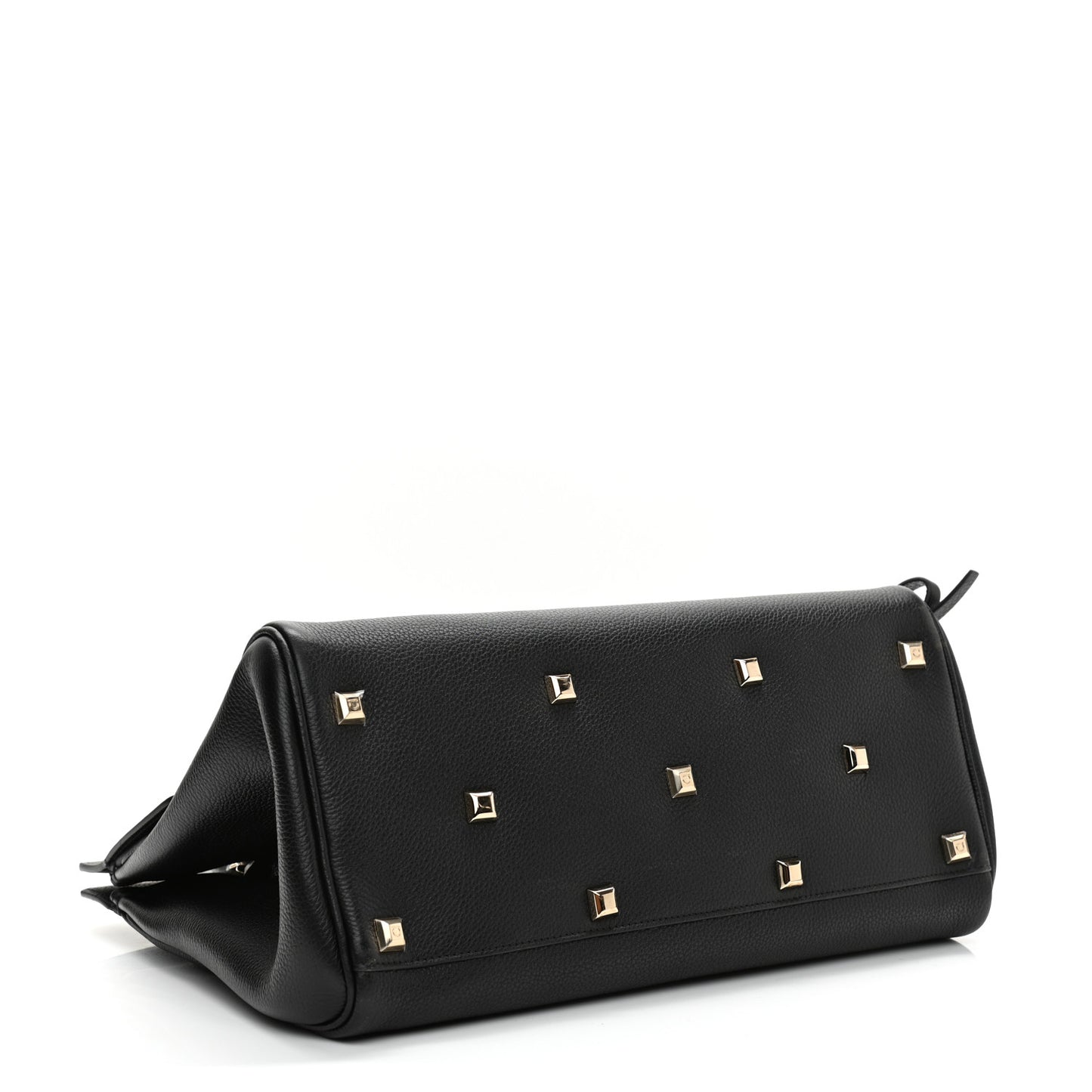 Calfskin Medium Studio Bag Black