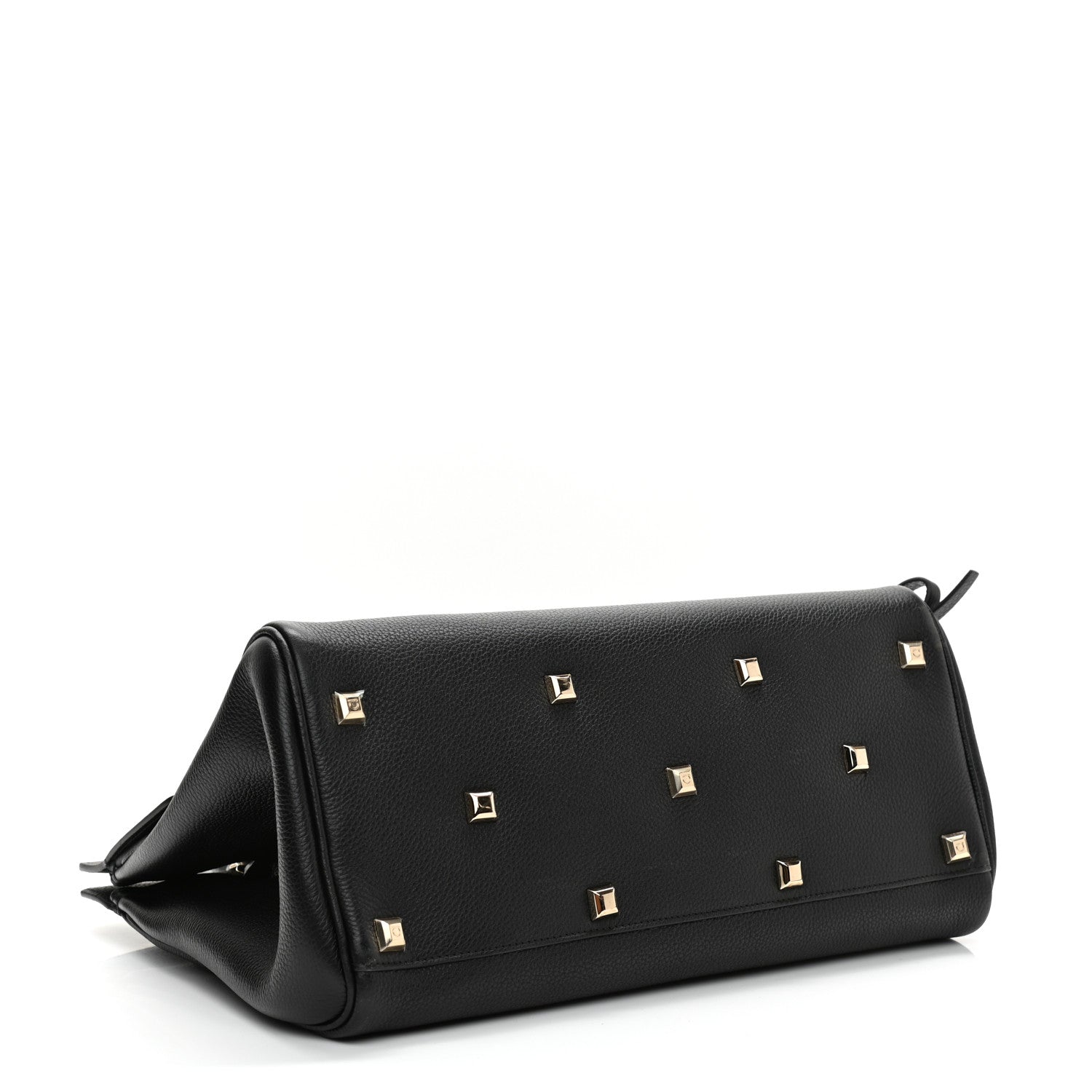 Salvatore Ferragamo Calfskin Medium Studio Bag Black 4 of 7