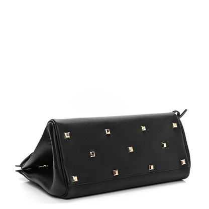 Salvatore Ferragamo Calfskin Medium Studio Bag Black 4 of 7
